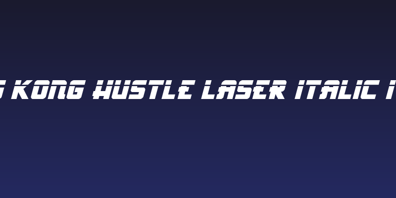 Hong Kong Hustle Laser Italic Italic Social Header