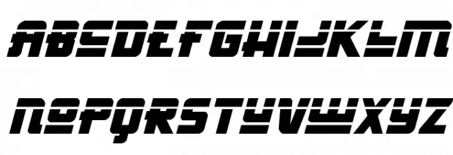 Hong Kong Hustle Laser Italic Italic Font LOWERCASE