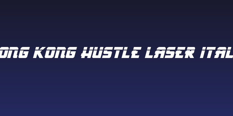 Hong Kong Hustle Laser Italic Social Header