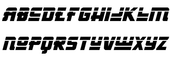 Hong Kong Hustle Laser Italic Font LOWERCASE