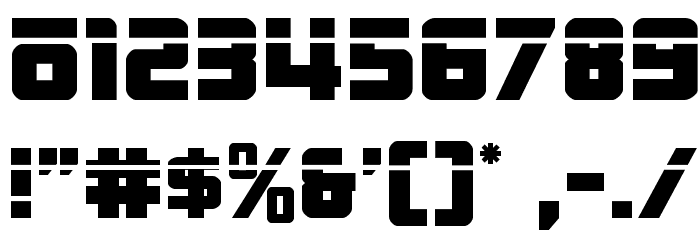 Hong Kong Hustle Laser Regular Font OTHER CHARS