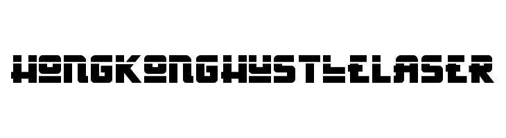 Hong Kong Hustle Laser  font caratteri gratis