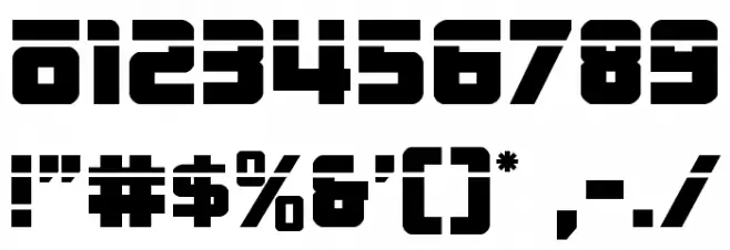 Hong Kong Hustle Laser Font OTHER CHARS