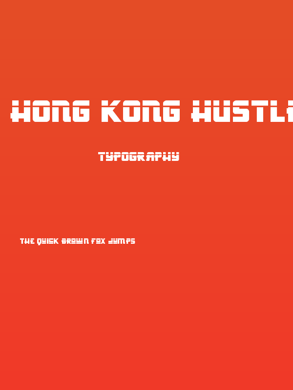 Hong Kong Hustle Laser Poster
