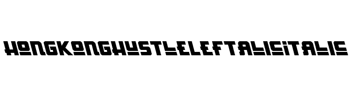 Hong Kong Hustle Leftalic Italic  नि: शुल्क फ़ॉन्ट्स डाउनलोड