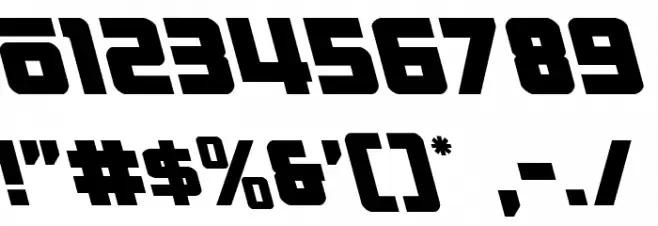 Hong Kong Hustle Leftalic Italic Font OTHER CHARS