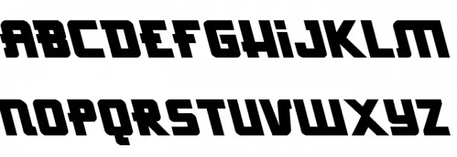 Hong Kong Hustle Leftalic Italic फ़ॉन्ट अपरकेस