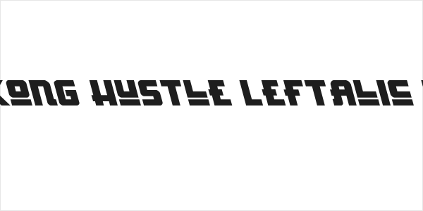 Hong Kong Hustle Leftalic Italic Logo