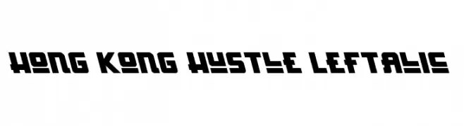 Hong Kong Hustle Leftalic  フリーフォントのダウンロード