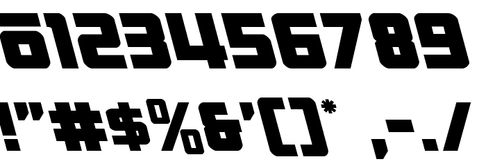 Hong Kong Hustle Leftalic Font OTHER CHARS