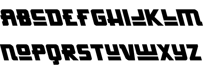 Hong Kong Hustle Leftalic Font LOWERCASE