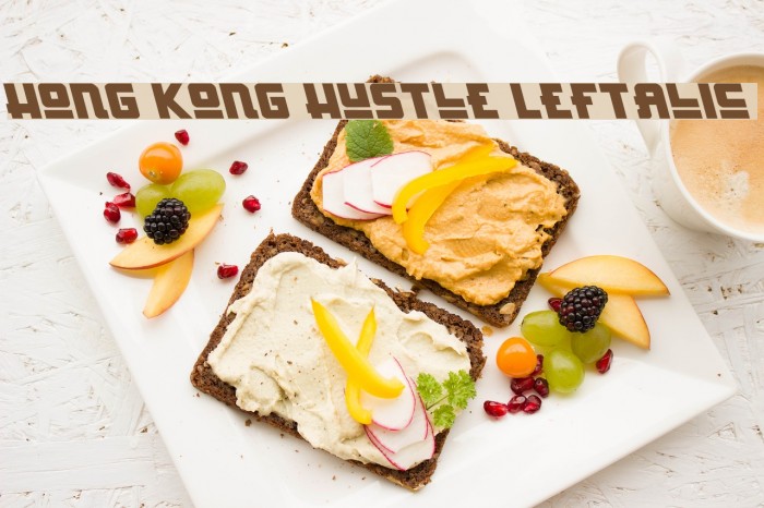 Hong Kong Hustle Leftalic Font examples