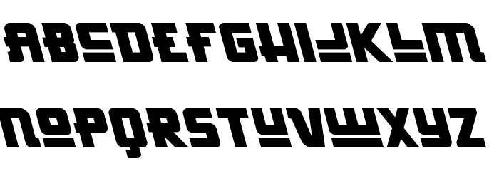 Hong Kong Hustle Leftalic Font LOWERCASE