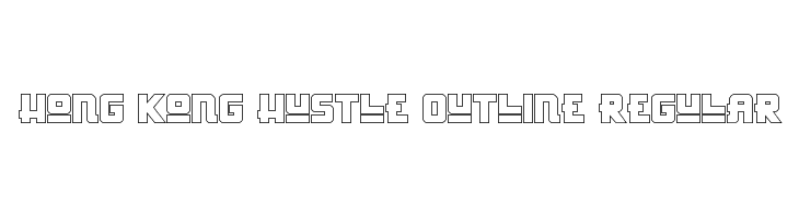Hong Kong Hustle Outline Regular  नि: शुल्क फ़ॉन्ट्स डाउनलोड