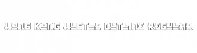 Hong Kong Hustle Outline Regular  नि: शुल्क फ़ॉन्ट्स डाउनलोड