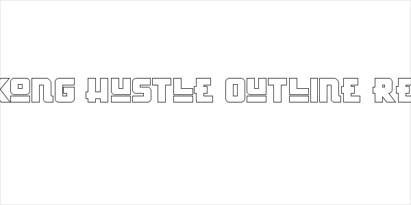 Hong Kong Hustle Outline Regular Logo
