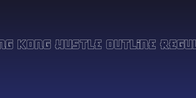 Hong Kong Hustle Outline Regular Social Header