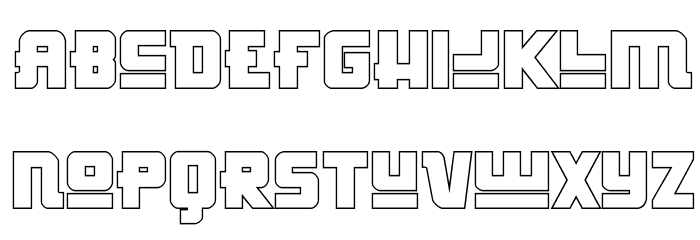 Hong Kong Hustle Outline Regular Font LOWERCASE
