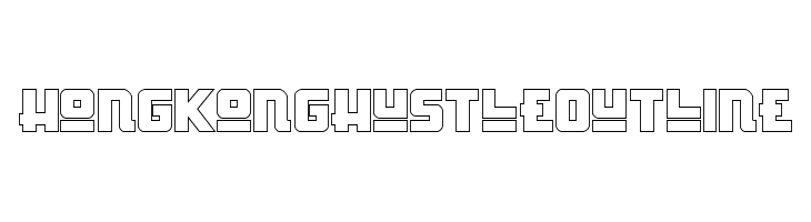 Hong Kong Hustle Outline  font caratteri gratis