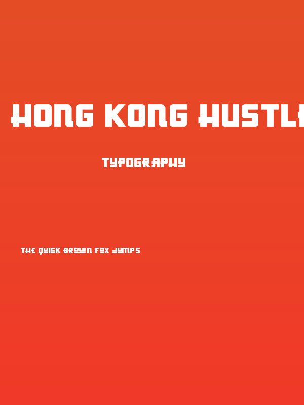 Hong Kong Hustle Regular Poster
