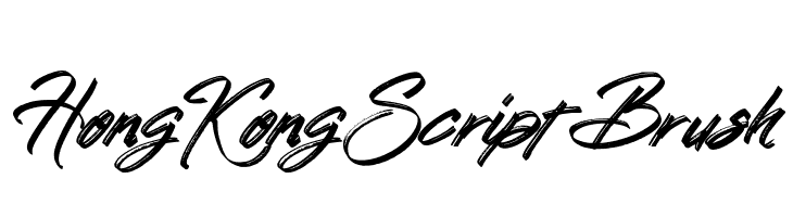 Hong Kong Script Brush  नि: शुल्क फ़ॉन्ट्स डाउनलोड