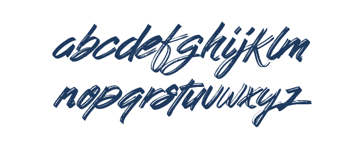 Hong Kong Script Brush Lowercase