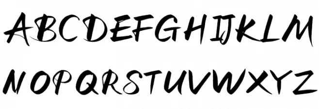 HongLeiBanShu Regular Font UPPERCASE