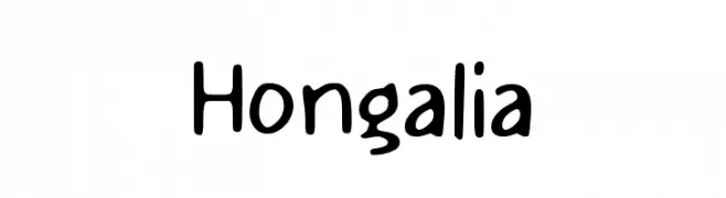 Hongalia  font caratteri gratis