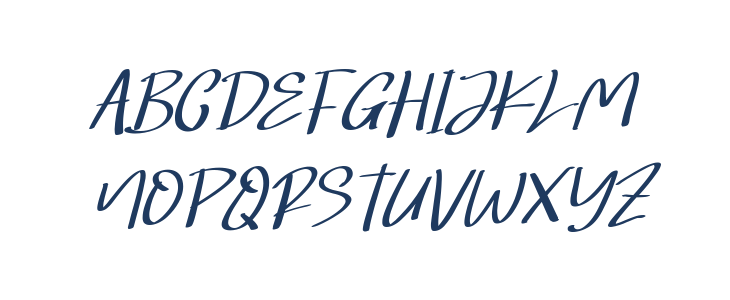 Hongkong Script Italic - Person Italic Uppercase