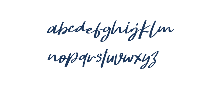 Hongkong Script Italic - Person Italic Lowercase