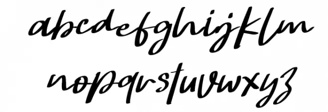 Hongkong Script Italic - Person Italic Caratteri MINUSCOLO