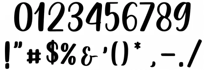 Honiebi_DEMO Font OTHER CHARS