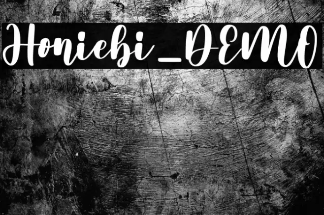 Honiebi_DEMO Font examples