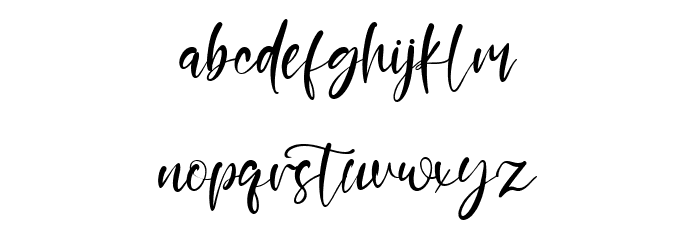 Honney Baby Font LOWERCASE