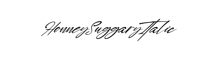 Honney Suggary Italic  baixar fontes gratis