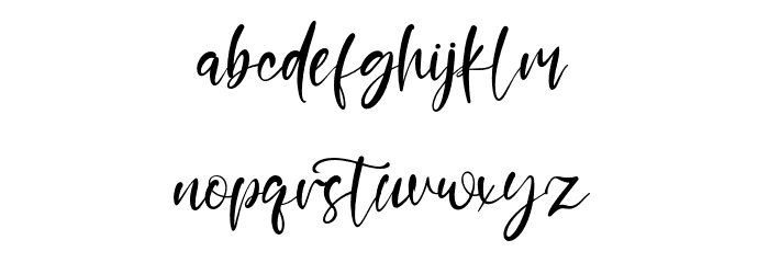 HonneyBaby Font LOWERCASE