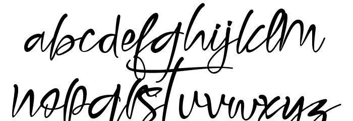 Honnitta Font LOWERCASE