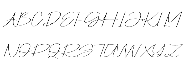 Honofly Font UPPERCASE