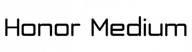 Honor Medium  Frei Schriftart Herunterladen