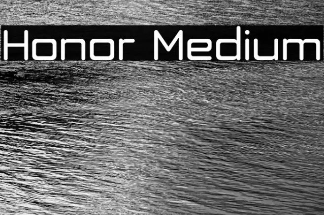 Honor Medium Font examples