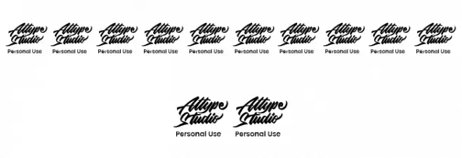 Honse Chinese Monogram Font Alte caractere