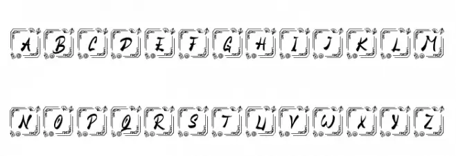Honse Chinese Monogram Caratteri MAIUSCOLE