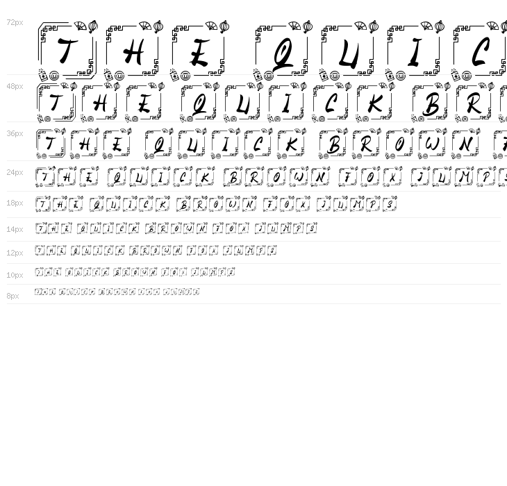 Honse Chinese Monogram Waterfall