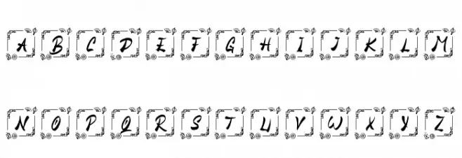 Honse Chinese Monogram Font Litere mici