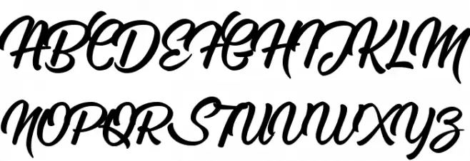 Hontana Font UPPERCASE