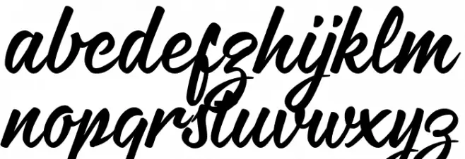 Hontana Font LOWERCASE