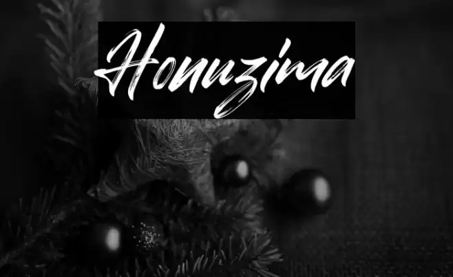 Honuzima Font examples