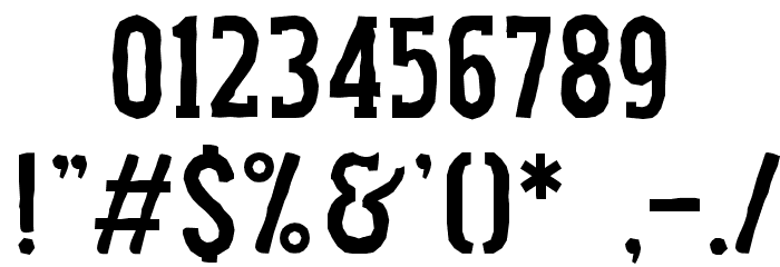Hood Brothers Font OTHER CHARS