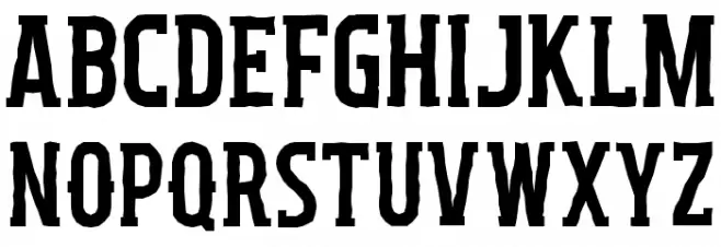 Hood Brothers Schriftart Groß
