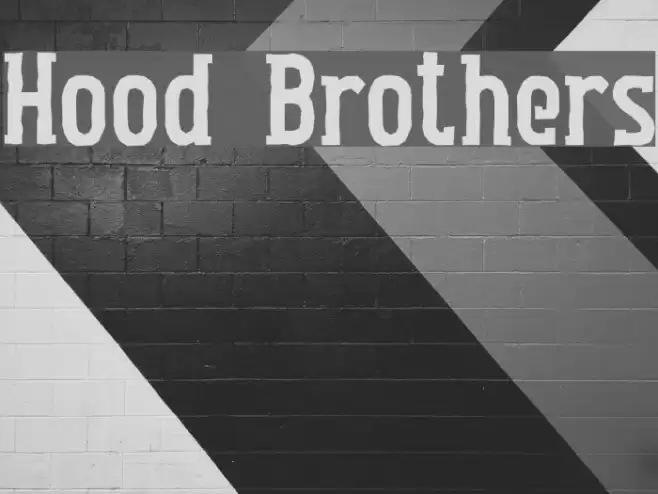Hood Brothers Font examples